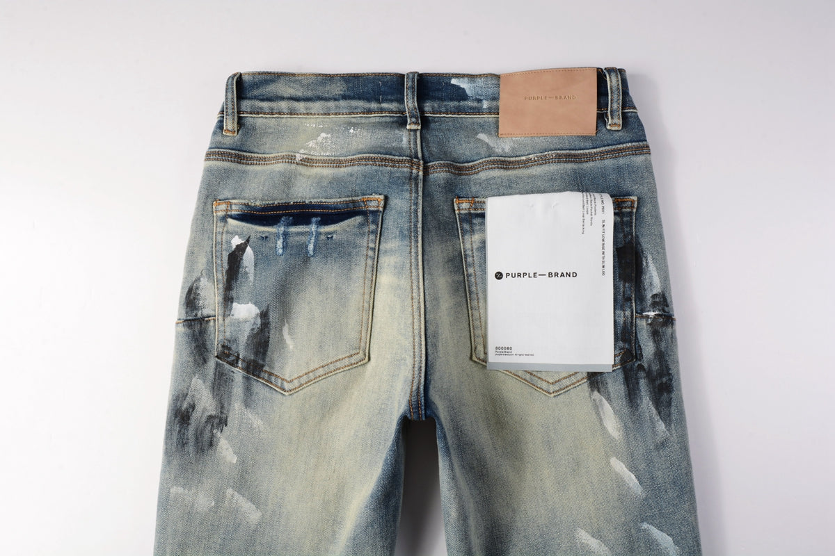 Purple Distressed Jeans