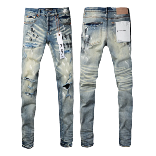 Purple Distressed Jeans - REPCONNECTAU