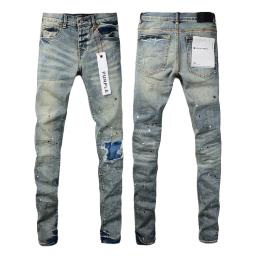 Purple Slim Fit Jeans - REPCONNECTAU