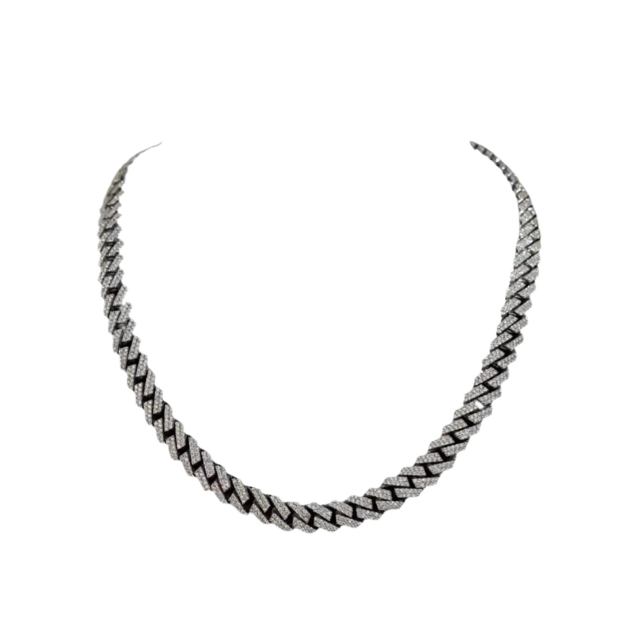 11mm Diamond Cuban Link Chain - REPCONNECTAU