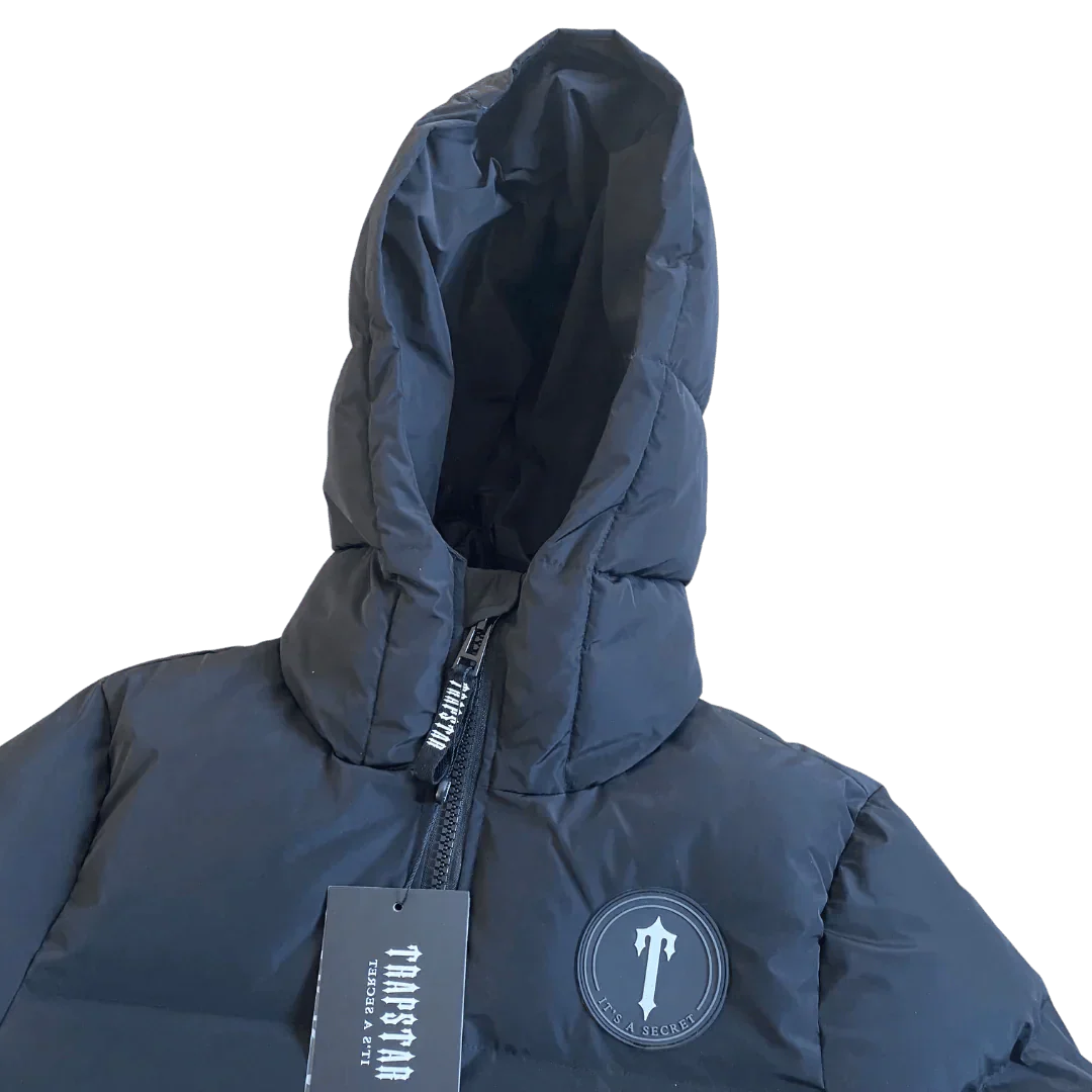 Black Irongate Hooded Puffer Jacket AW20 (Old Season) - VDRXPLG🔌