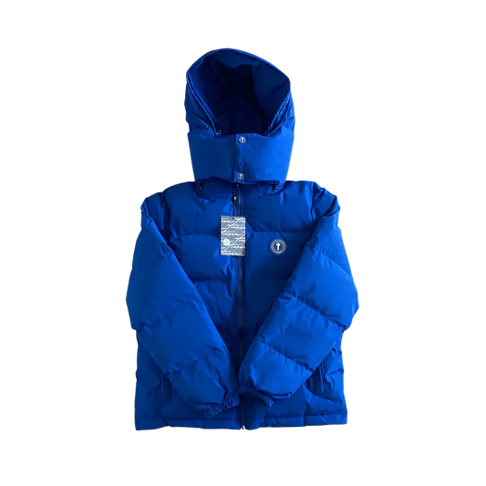 Dazzling Blue Irongate Hooded Puffer Jacket - VDRXPLG🔌